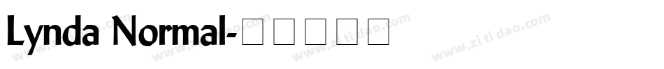 Lynda Normal字体转换
